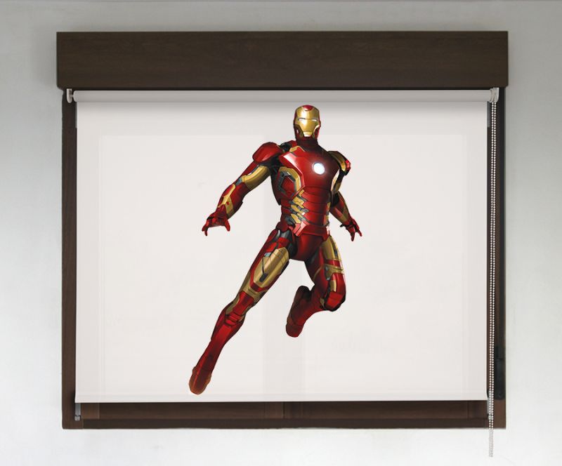 Estor enrollable impresión digital Super-Roller Iron Man