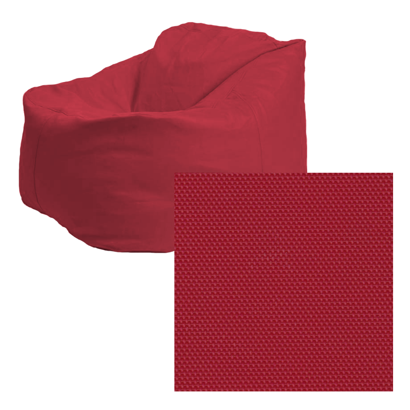 Sofá modelo Concepto polipiel exterior Rojo