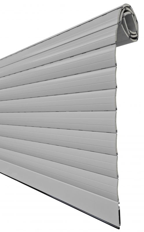 persiana de aluminio térmica color gris claro 9006