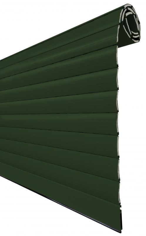 persiana de aluminio térmica color verde 6005