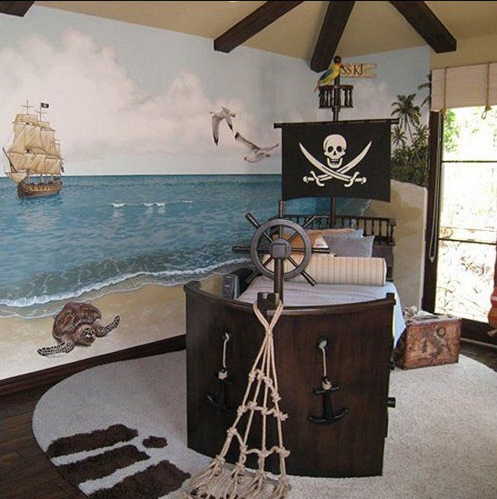barco pirata cama
