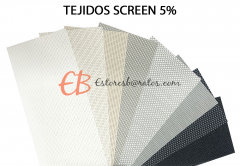 Cortina vertical Eco Screen fibra de vidrio / Varias Transparencias