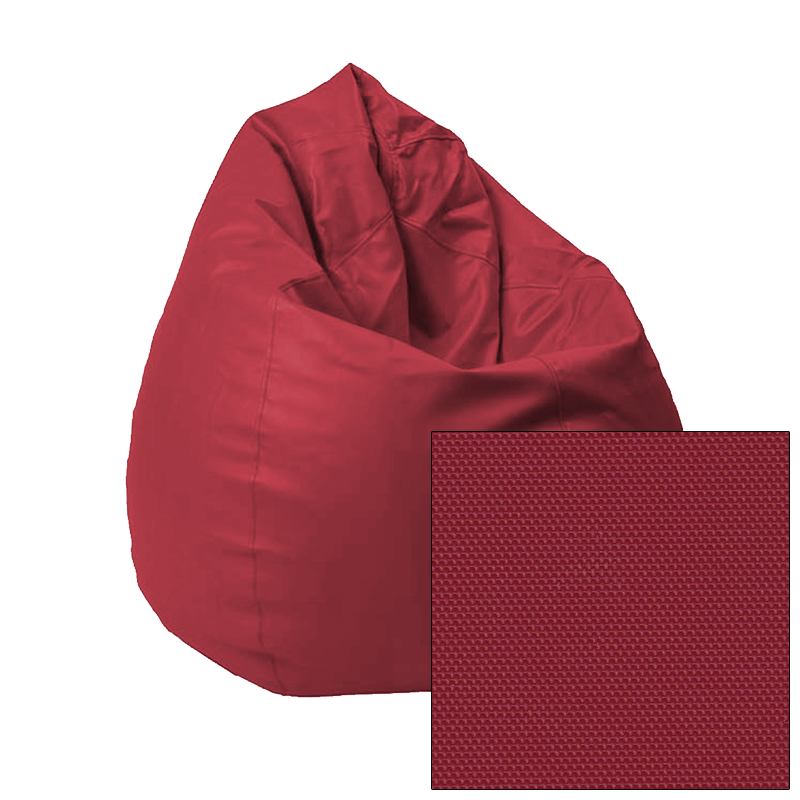 Puff Relleno Incluido Rojo Pera L Polipiel Moldeable Salón Terraza  Habitación con Ofertas en Carrefour
